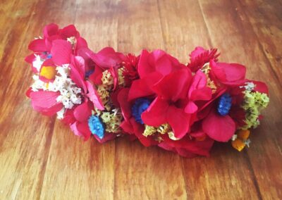 Red flower headdress